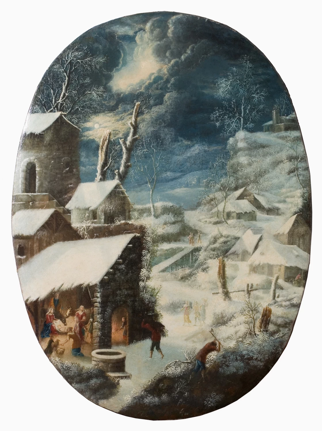 Francesco - Paesaggio invernale con adorazione dei pastori